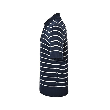 Prada logo striped knitted Polo short sleeves