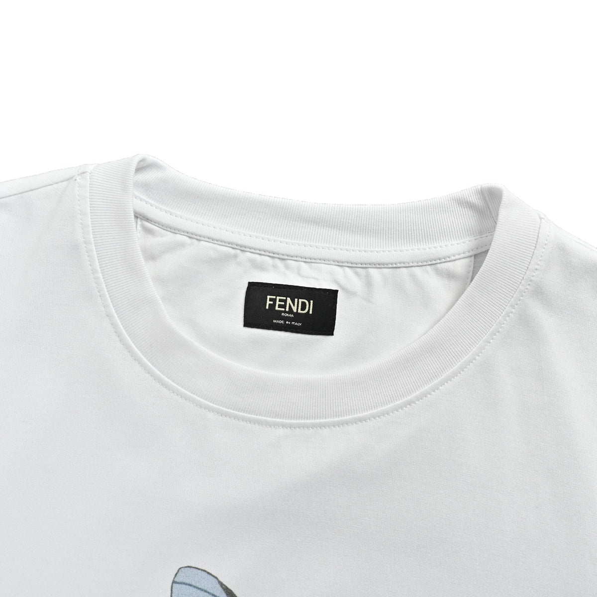 Fendi Future flower butterfly color block printed short sleeves