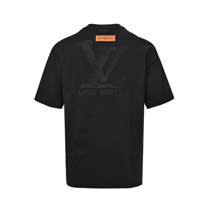 Louis Vuitton front and back letter woven embroidered short sleeves
