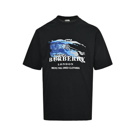 Burberry ghost overlapping war horse print short sleeves