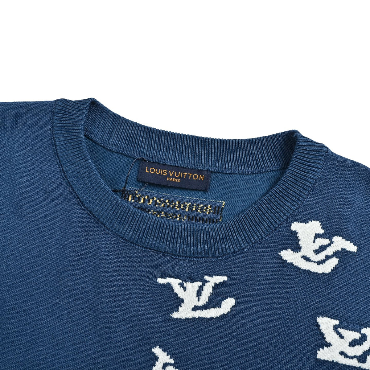 Louis Vuitton Cloud Jazz Trumpet Silhouette Jacquard Knit Short Sleeve