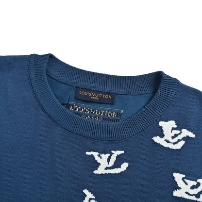 Louis Vuitton Cloud Jazz Trumpet Silhouette Jacquard Knit Short Sleeve