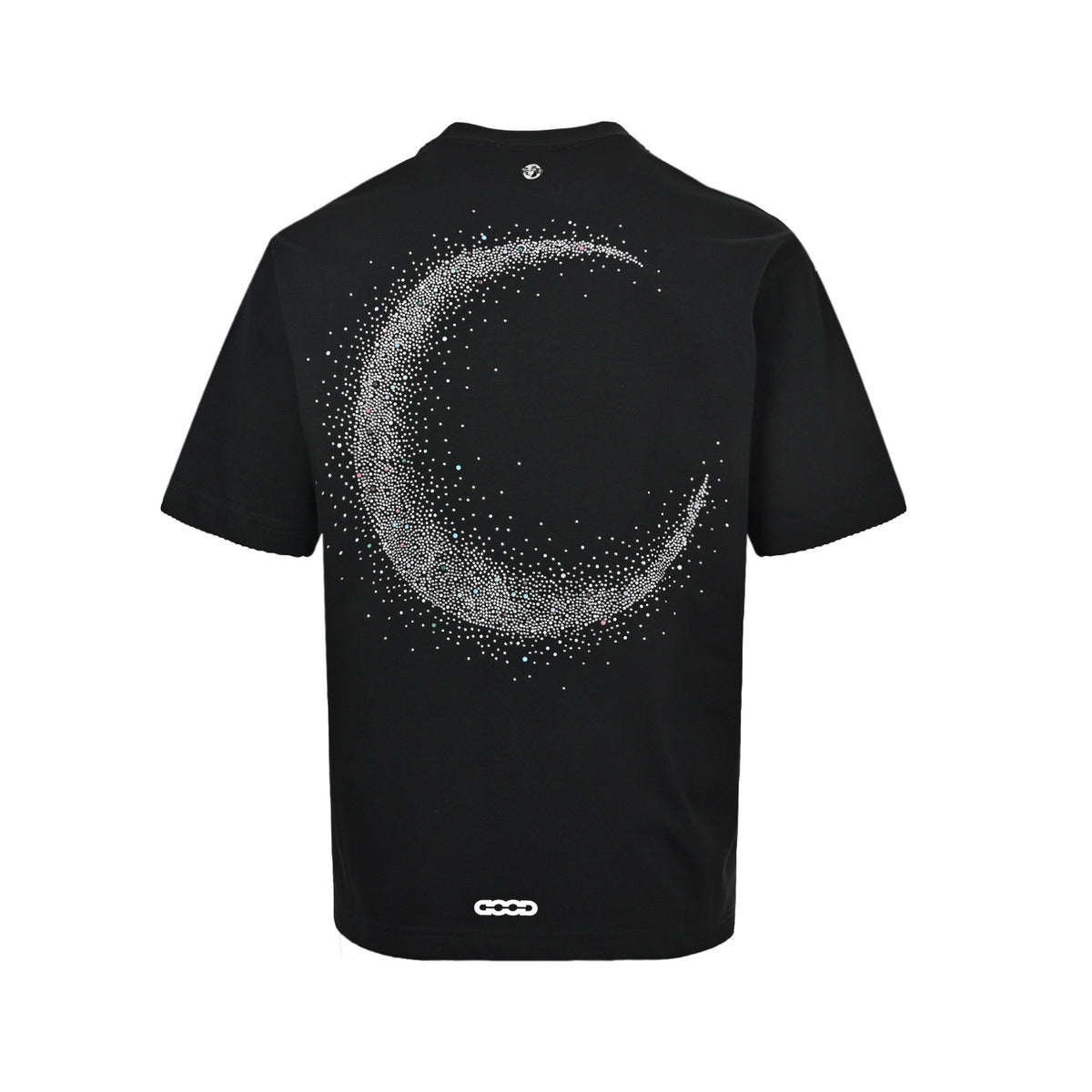 GOODBRAND full diamond crescent hot diamond letter short sleeves