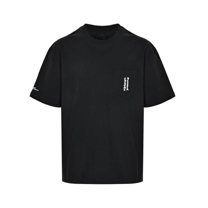 Chrome Hearts/Chrome Heart Pocket Sanskrit large cross printed short sleeves on the back
