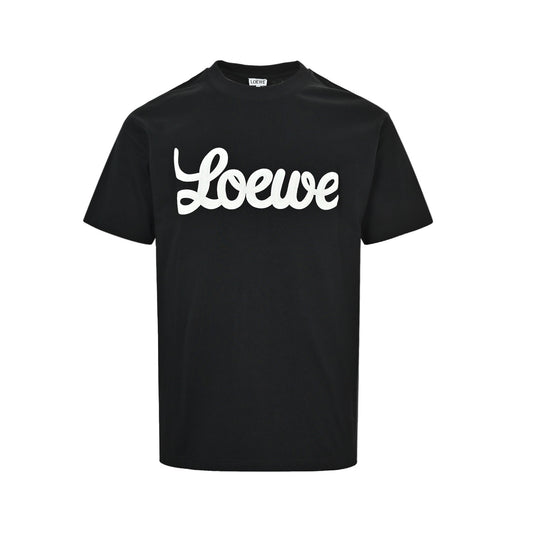 Loewe/Luo Yiwei 26ss foam logo printed short sleeves