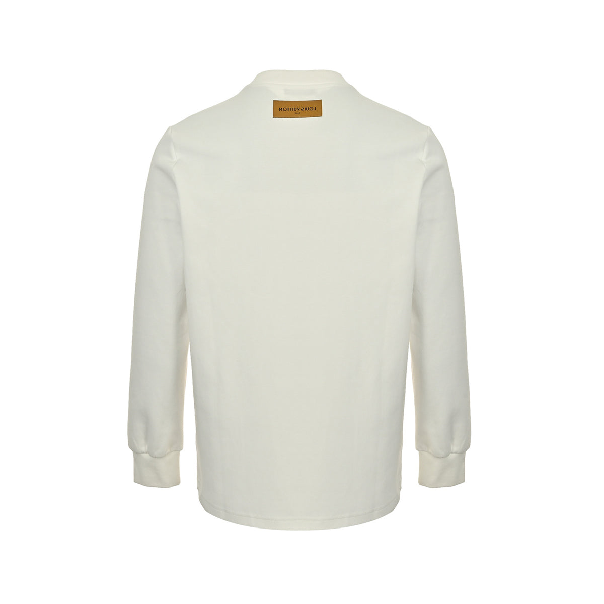 Louis Vuitton 25Fw large logo beaded embroidery long-sleeved T-shirt