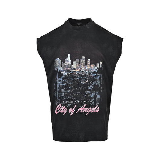 Balenciaga/Balanciaga city night scene printed vest