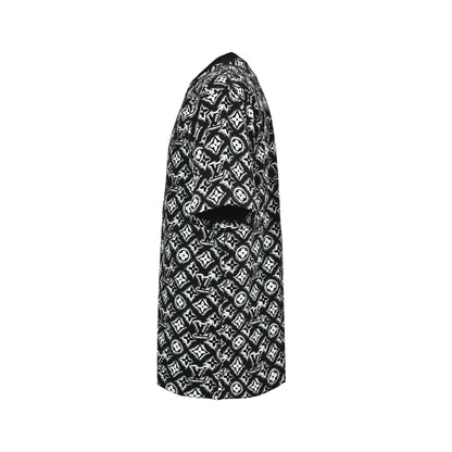 Louis Vuitton 26ss all-over presbyopia logo printed short sleeves