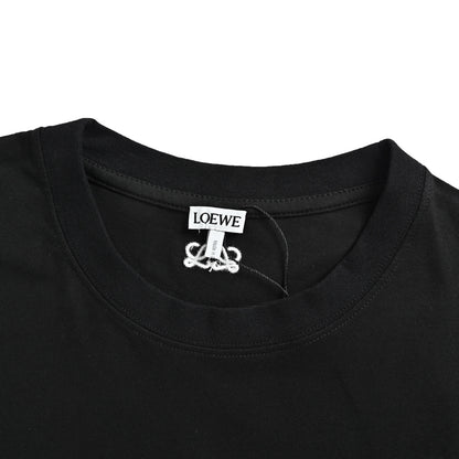 Loewe 26ss anniversary limited edition lion patch embroidered short sleeves
