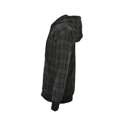 Burberry plaid zipper drawstring hooded jacket