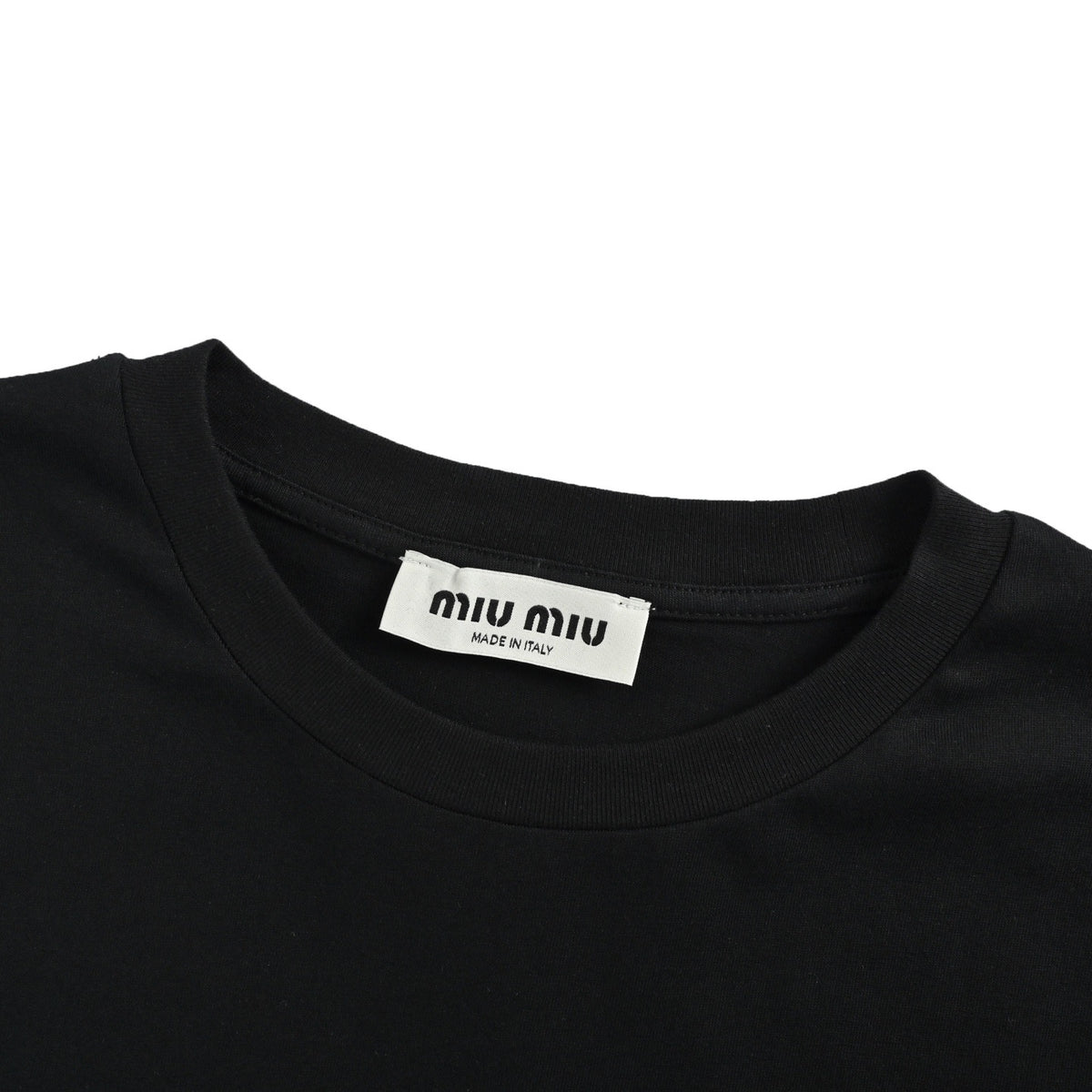 Miu Miu 26ss letter logo embroidered short sleeves