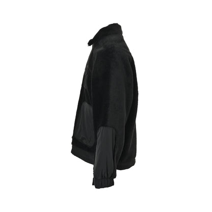 Ralph Lauren lambswool coat with pony leather label on the back