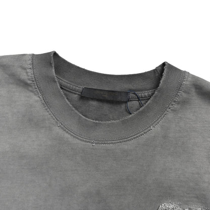 Louis Vuitton 26ss letter logo patch embroidered short sleeves