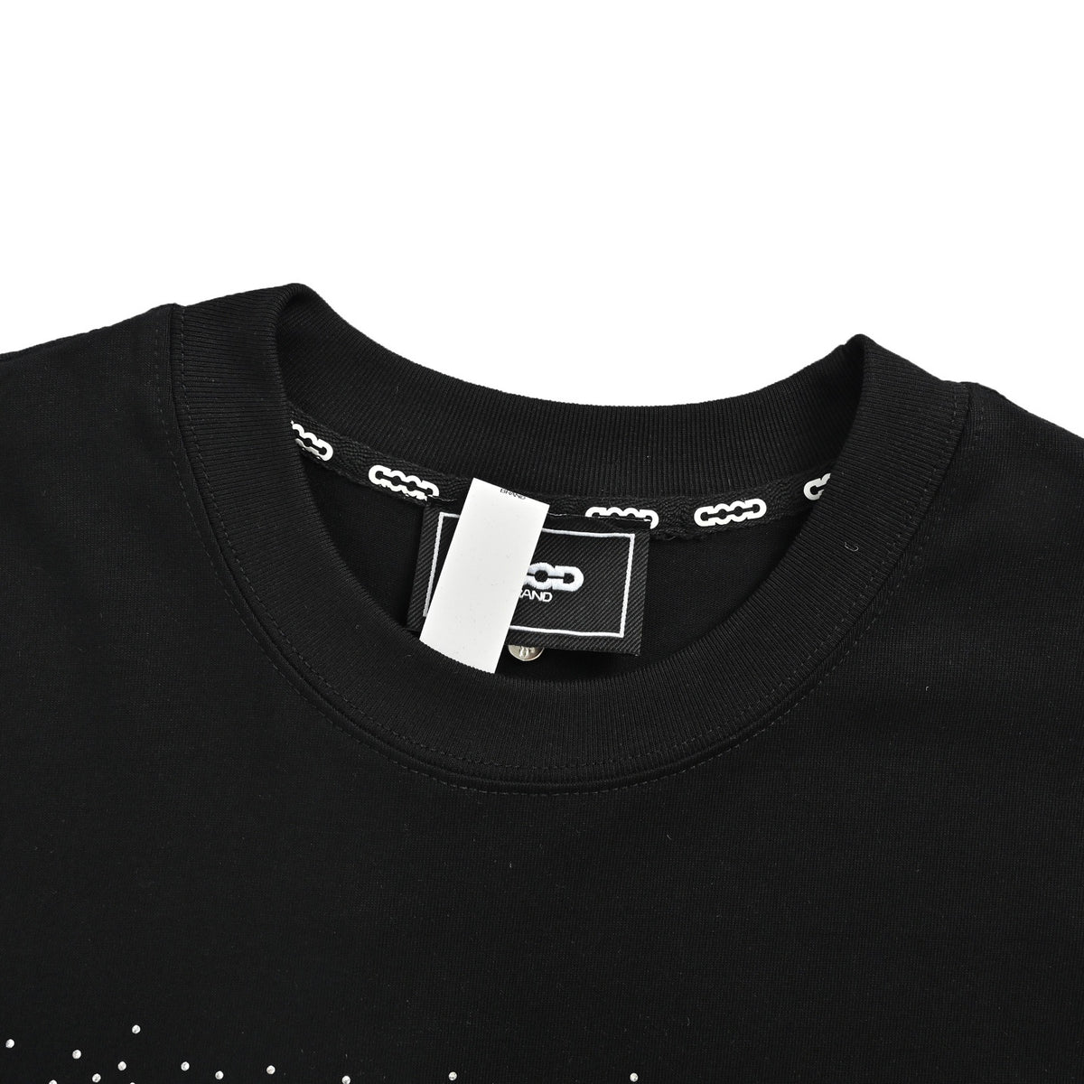 GOODBRAND full diamond crescent hot diamond letter short sleeves