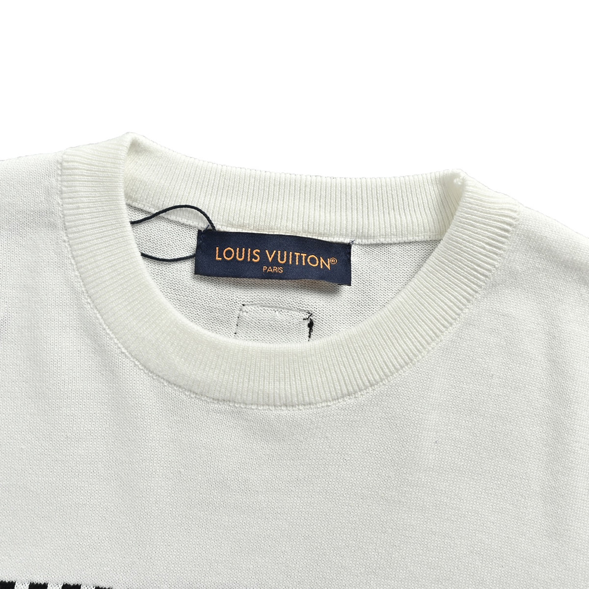 Louis Vuitton geometric old flower jacquard knitted short sleeves