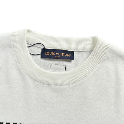 Louis Vuitton geometric old flower jacquard knitted short sleeves