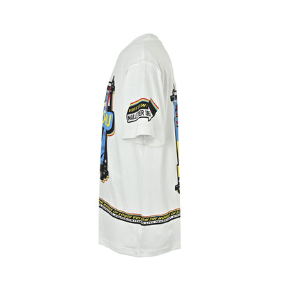 Louis Vuitton front and rear musician direct-print printed short-sleeves