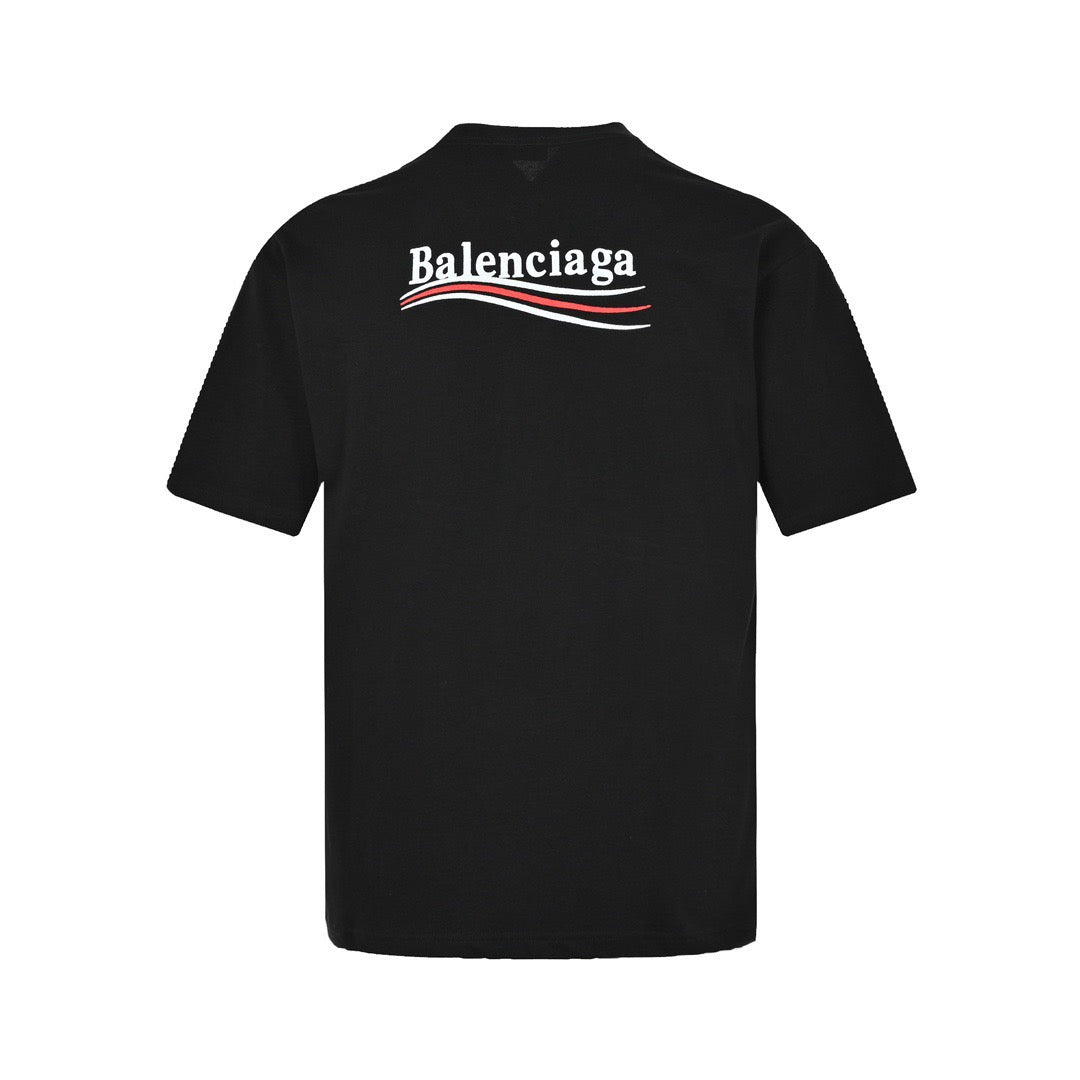 Balenciaga 22ss embroidered cola short sleeves