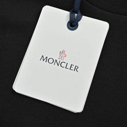 Moncler/Mask 26ss embroidered logo fake two piece short sleeves