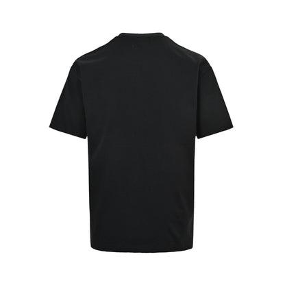 Fendi 26ss geometric letter embroidery printed short sleeves