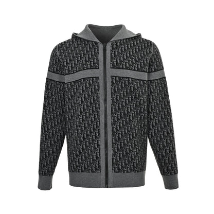 Dior presbyopia jacquard knitted cashmere reversible jacket