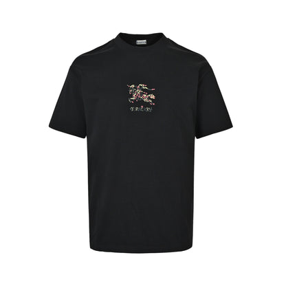 Burberry Rose War Horse Embroidered Short Sleeve