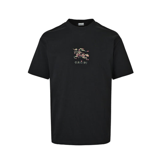 Burberry Rose War Horse Embroidered Short Sleeve