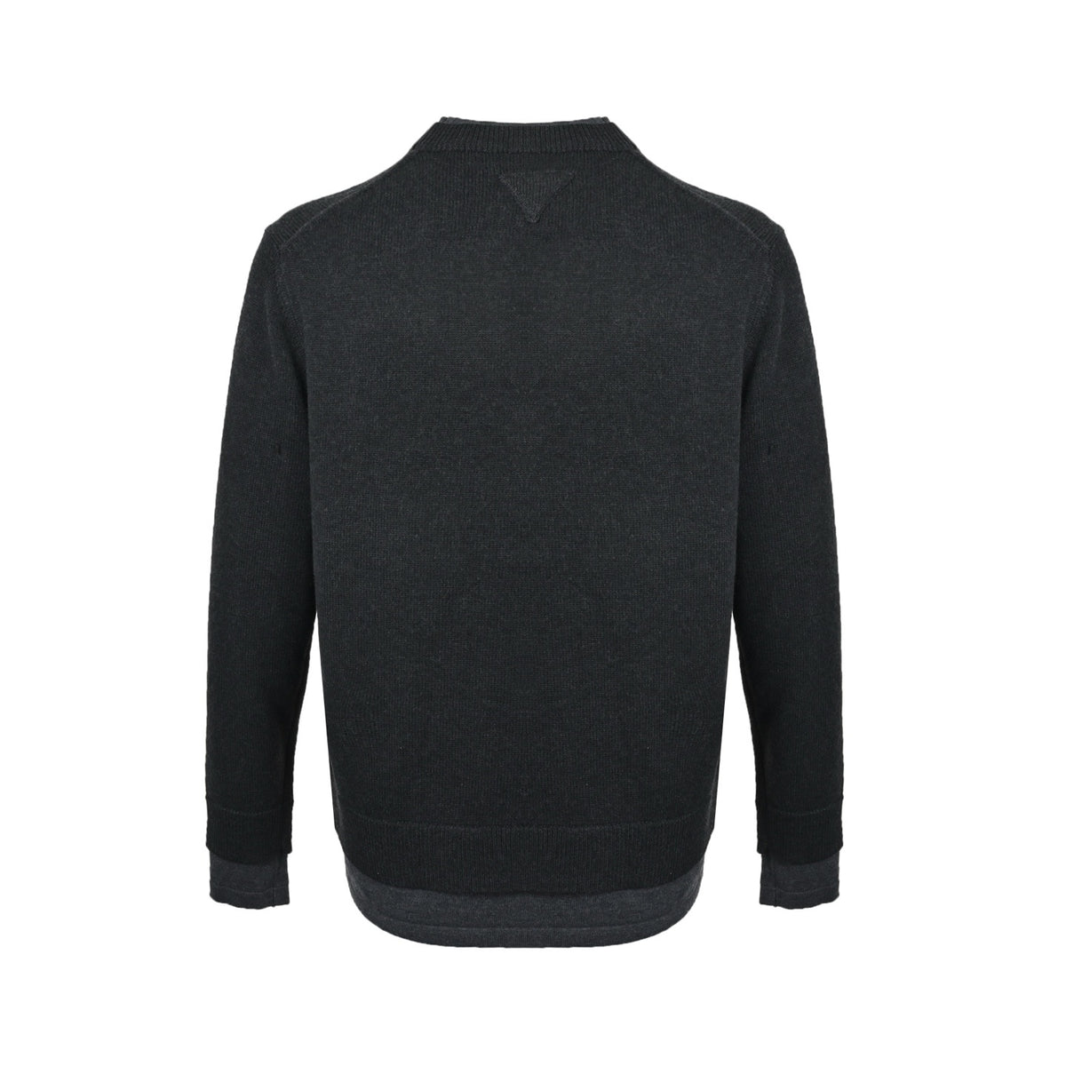 Prada stitched fake two-piece hem small label sweater