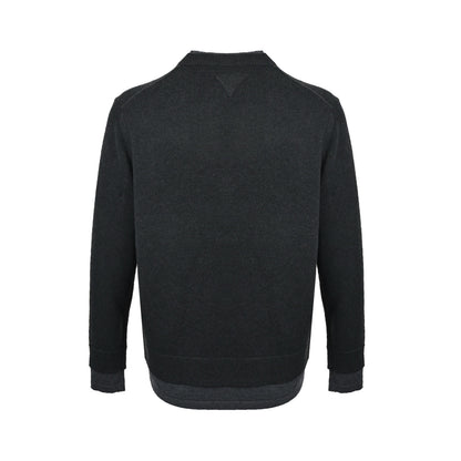 Prada stitched fake two-piece hem small label sweater