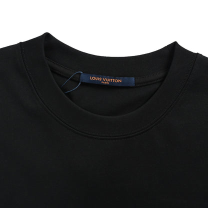 Louis Vuitton 26ss short sleeves with front and rear letter logo embroidery