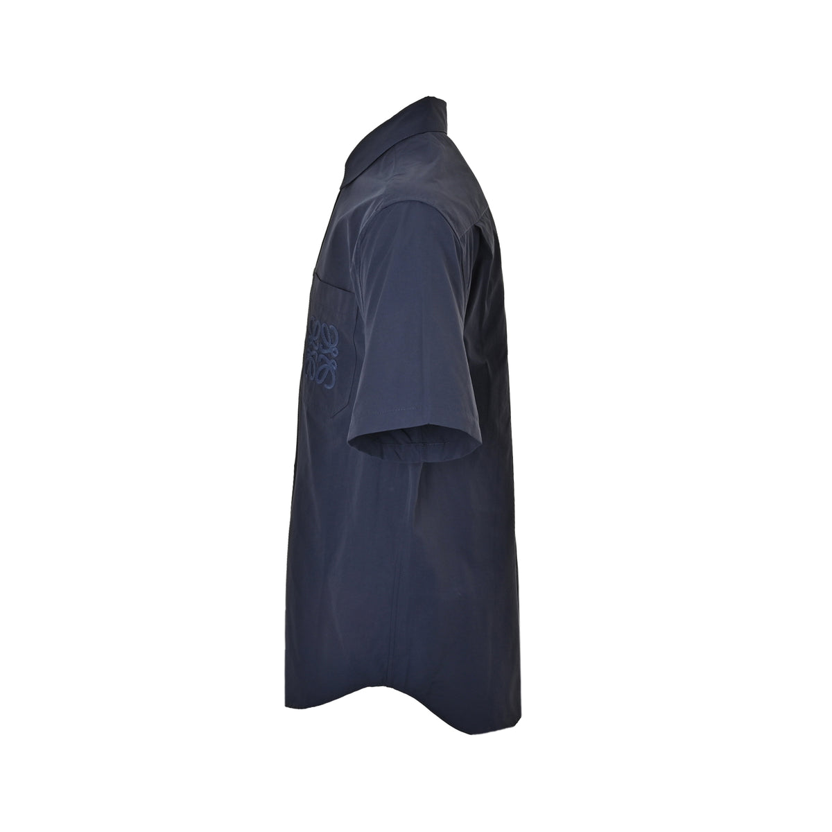Loewe/Loewei patch pocket embroidered short-sleeved shirt