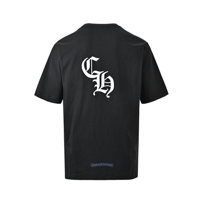 Chrome Hearts/Chrome Heart Gothic simple letter print short sleeves