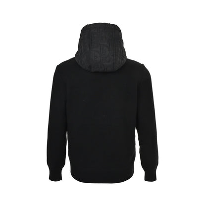 Dior 24Fw quilted monogram knitted patchwork hooded cotton jacket