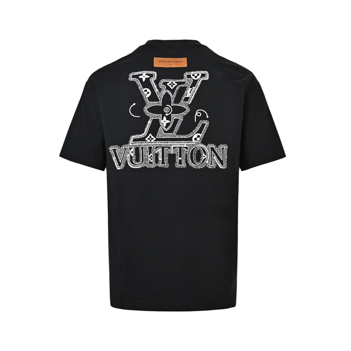 Louis Vuitton 26ss short sleeves with front and rear letter logo embroidery