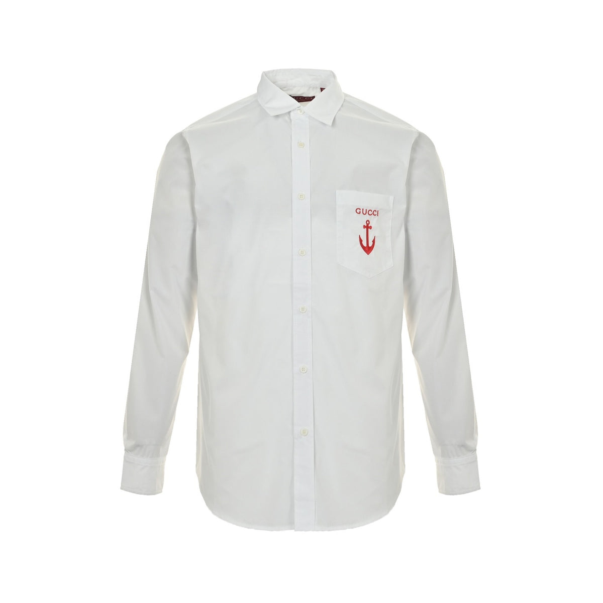 Gucci anchor embroidered shirt