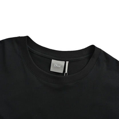 Dior 26ss floral logo embroidered short sleeves