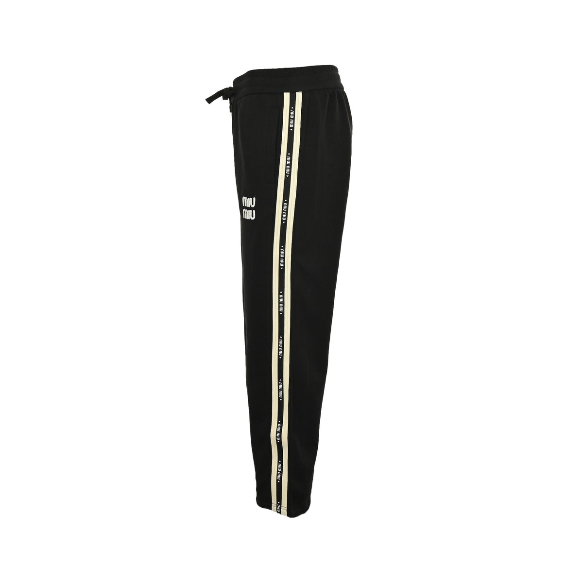 Miu Miu letter web trousers