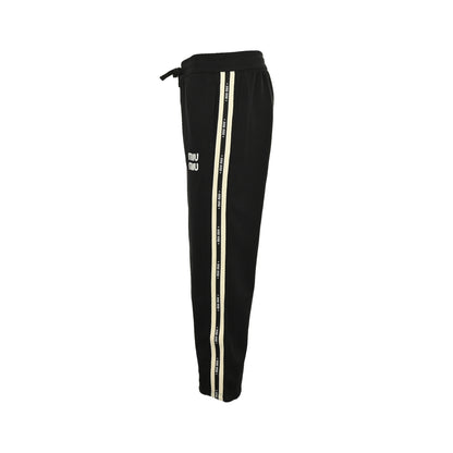 Miu Miu letter web trousers
