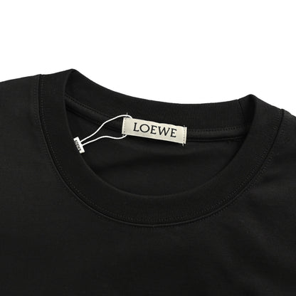 Loewe/Luo Yiwei 25Fw ON Angrun joint logo laminated long-sleeved T-shirt