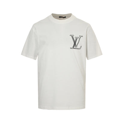Louis Vuitton 25ss line logo foam printed short sleeves
