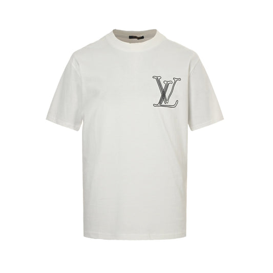 Louis Vuitton 25ss line logo foam printed short sleeves