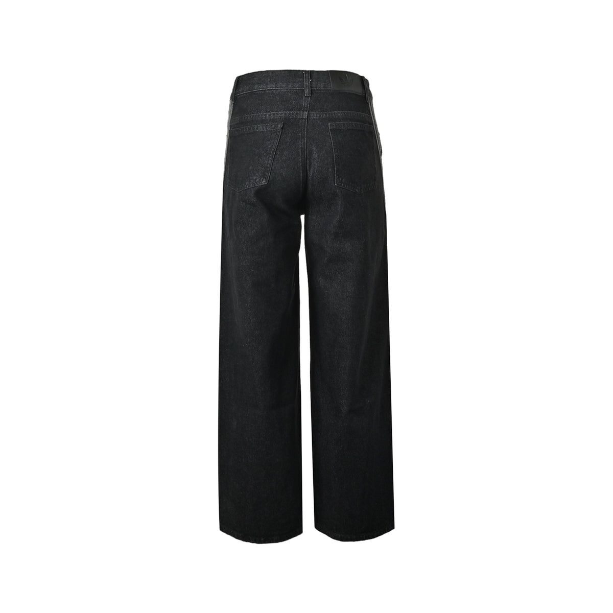 Adidas clover embroidered webbing jeans