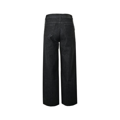Adidas clover embroidered webbing jeans