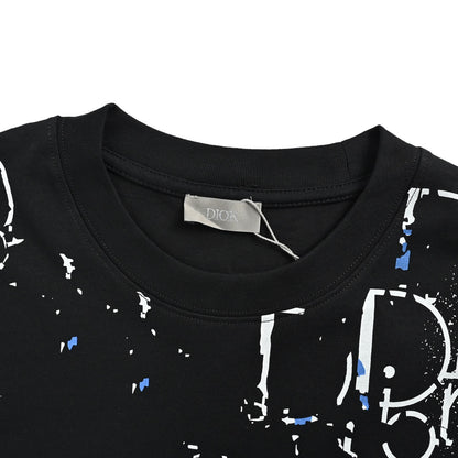 Dior inkjet gradient printed short sleeves
