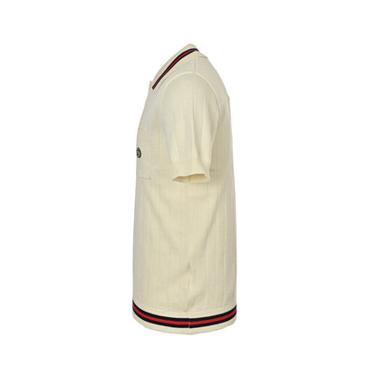 Gucci 25ss pocket embroidered knitted Polo short sleeves