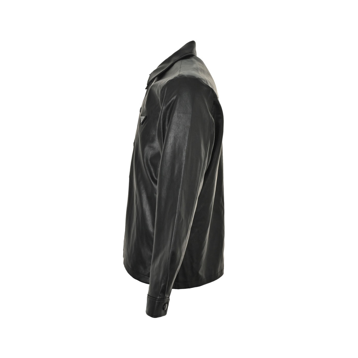 Prada triangle standard single-breasted leather jacket jacket