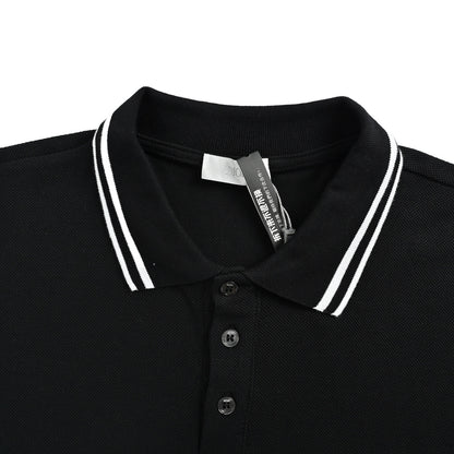 Dior cursive letter embroidery Polo short sleeves