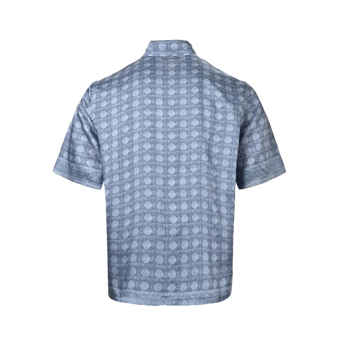 Dior silk all-over printed suit short-sleeved shirt