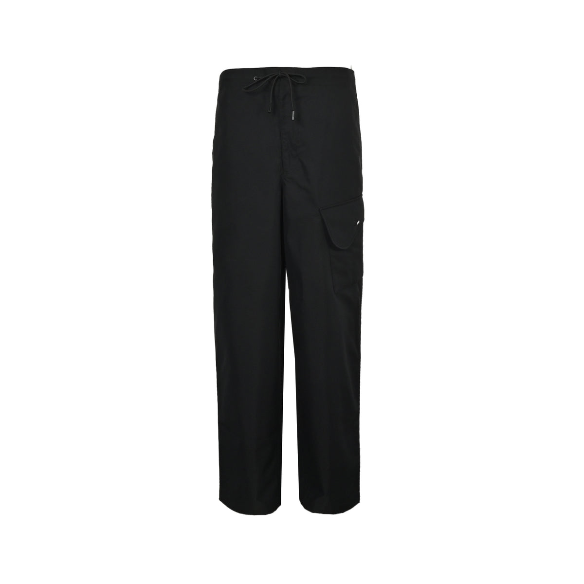 Dior black cotton blend twill cargo pocket casual trousers