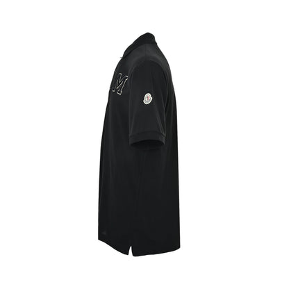 Moncler/Mask terry embroidered Polo short sleeves